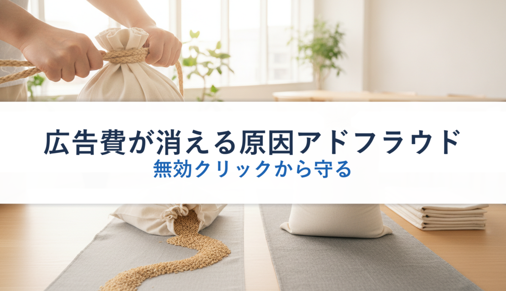 広告費が消える原因アドフラウド｜無効クリックから守る