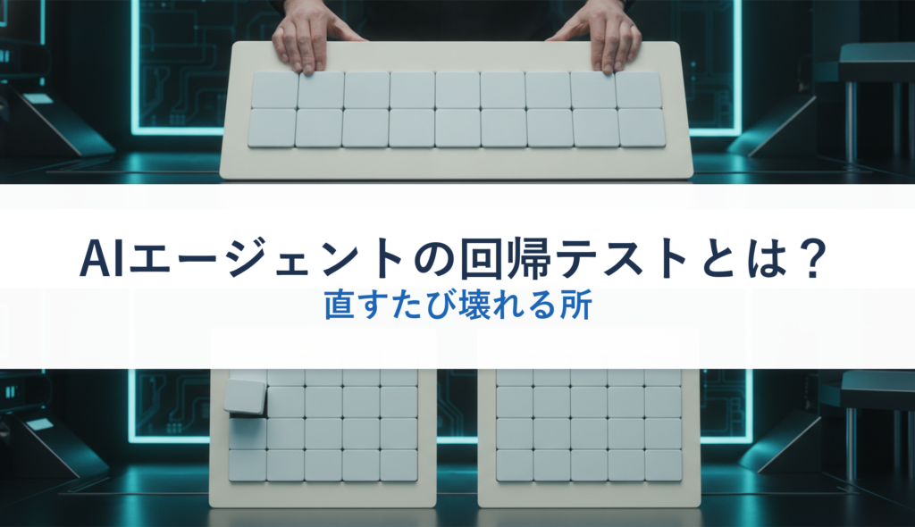 AIエージェントの回帰テストとは？｜直すたび壊れる所