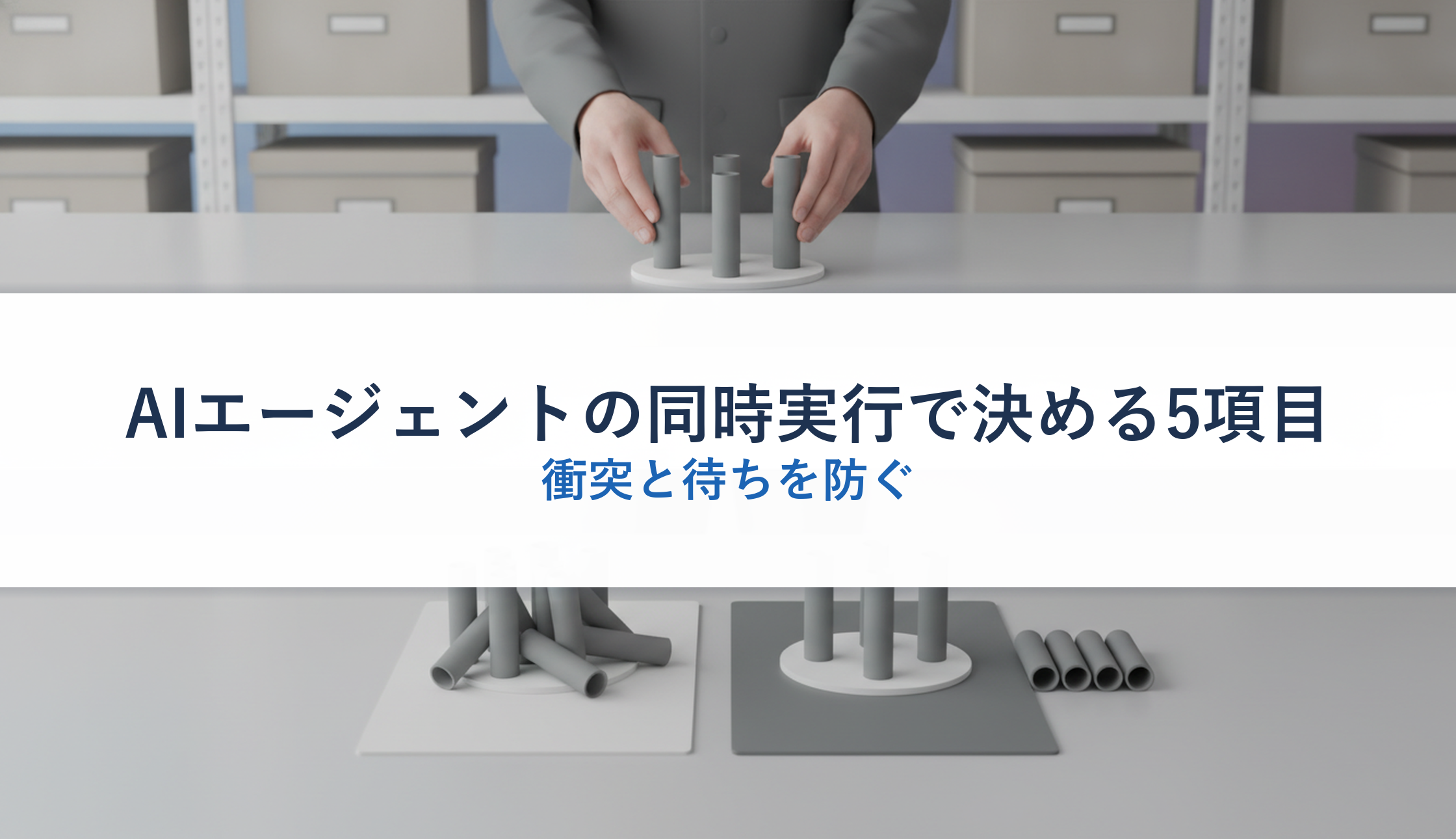 AIエージェントの同時実行で決める5項目｜衝突と待ちを防ぐ