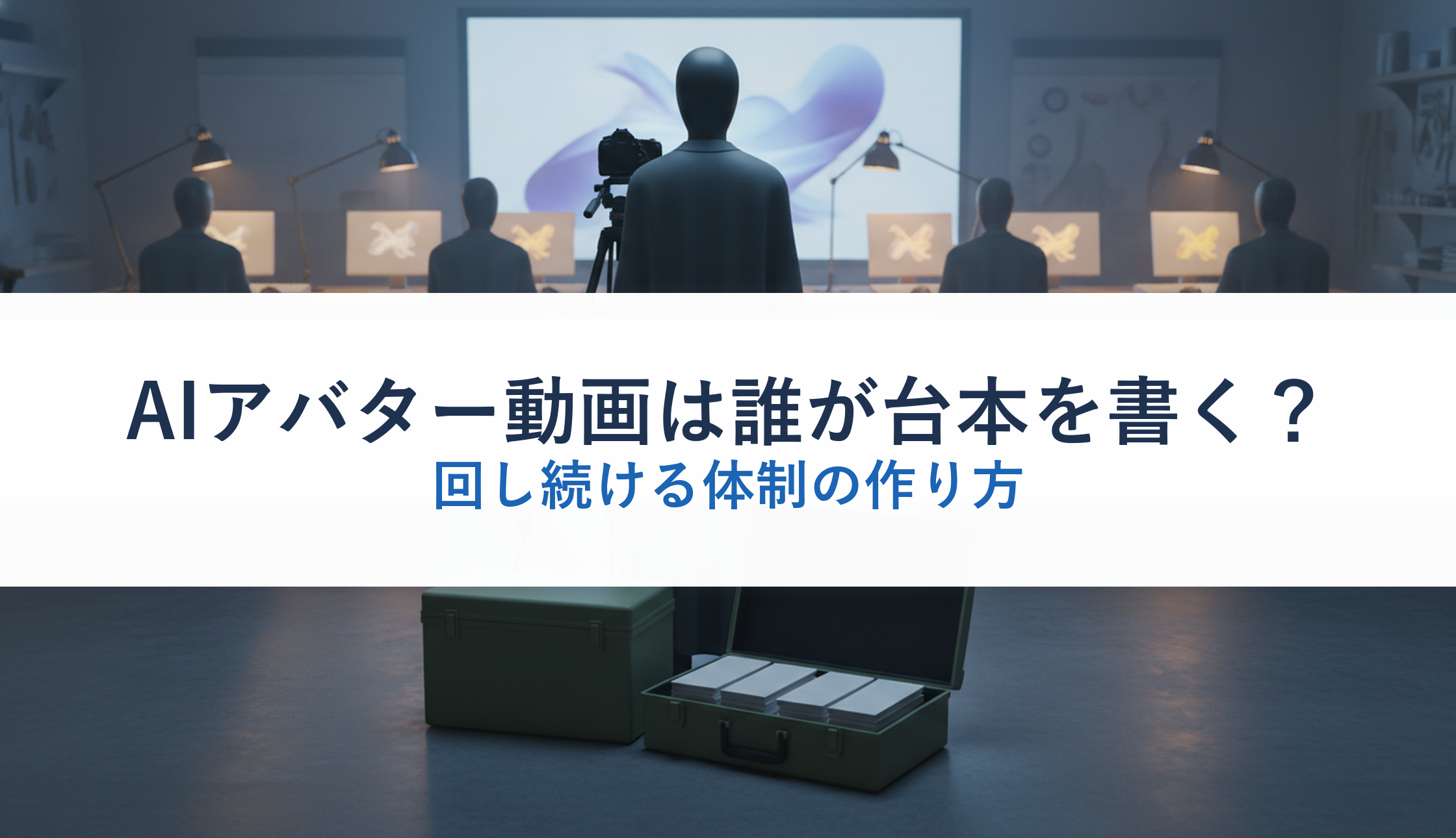 AIアバター動画は誰が台本を書く？｜回し続ける体制の作り方