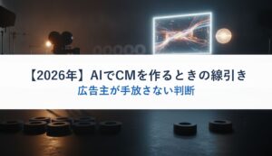 【2026年】AIでCMを作るときの線引き｜広告主が手放さない判断