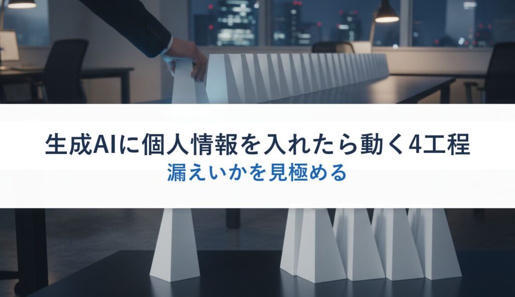 生成AIに個人情報を入れたら動く4工程｜漏えいかを見極める