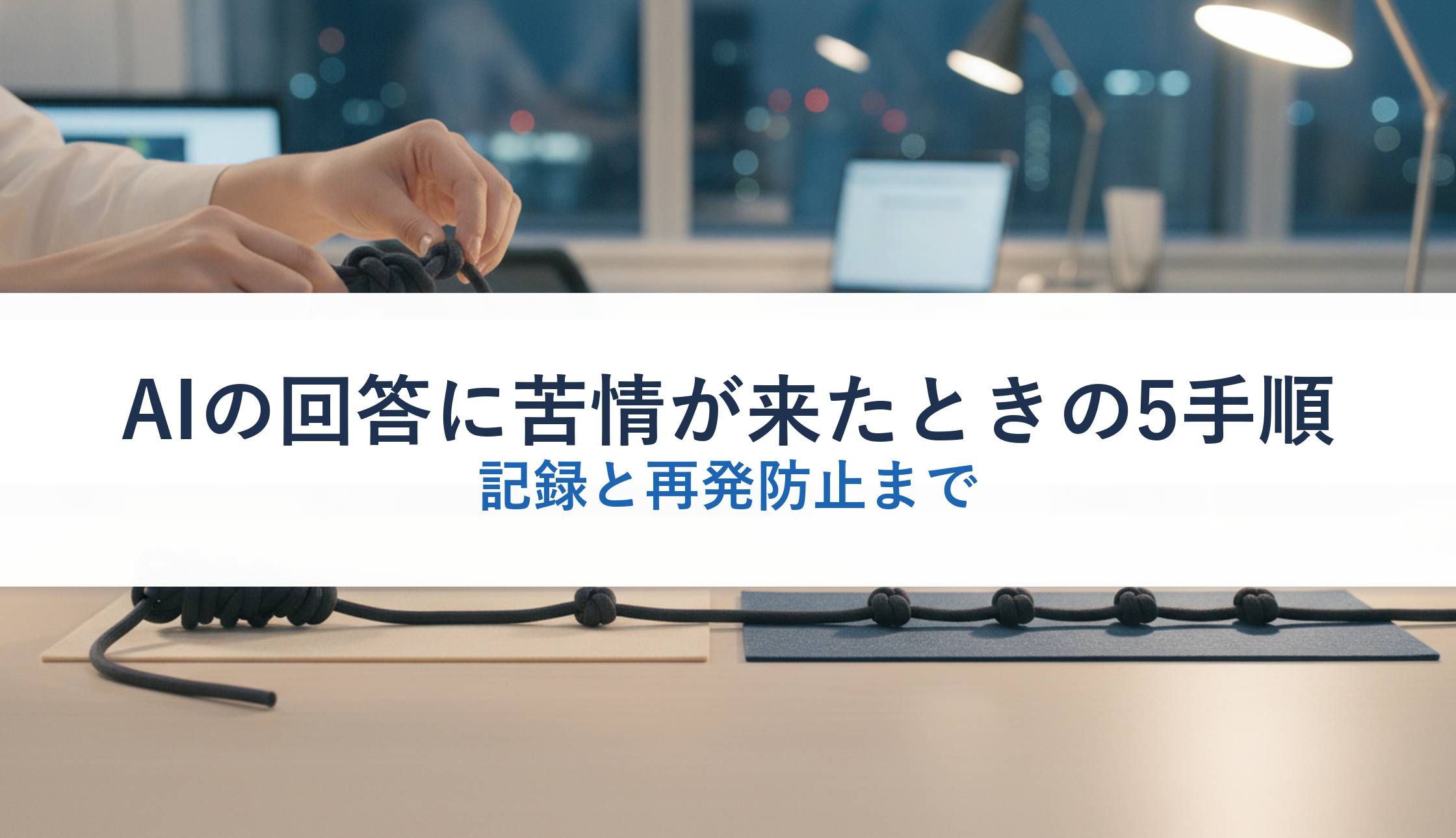 AIの回答に苦情が来たときの5手順｜記録と再発防止まで