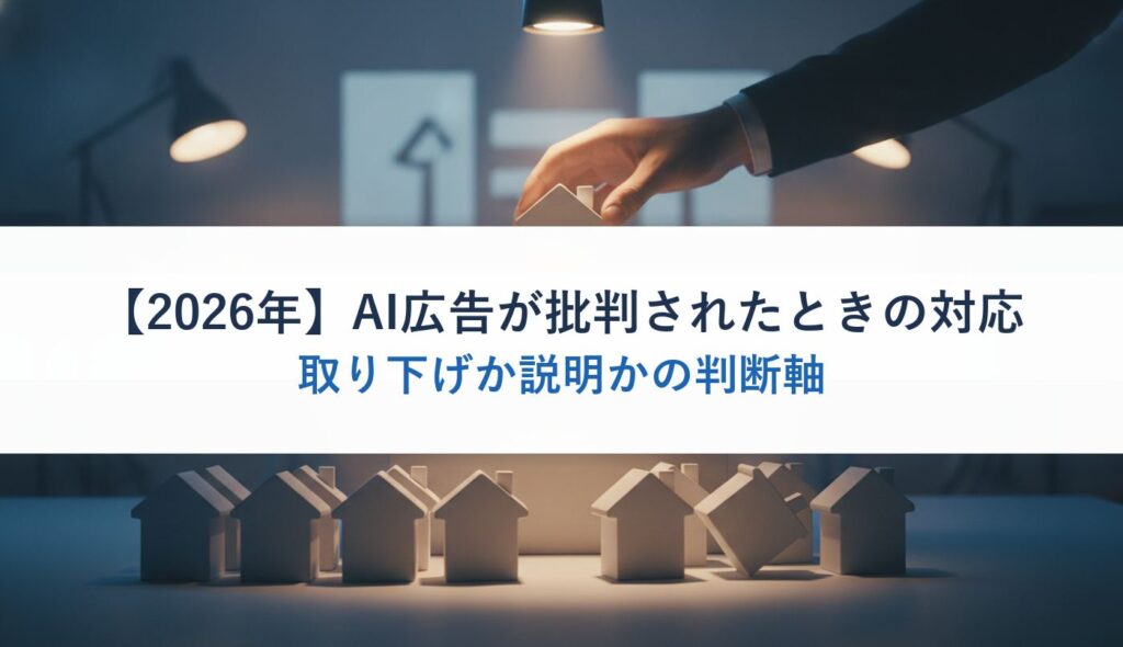 【2026年】AI広告が批判されたときの対応｜取り下げか説明かの判断軸