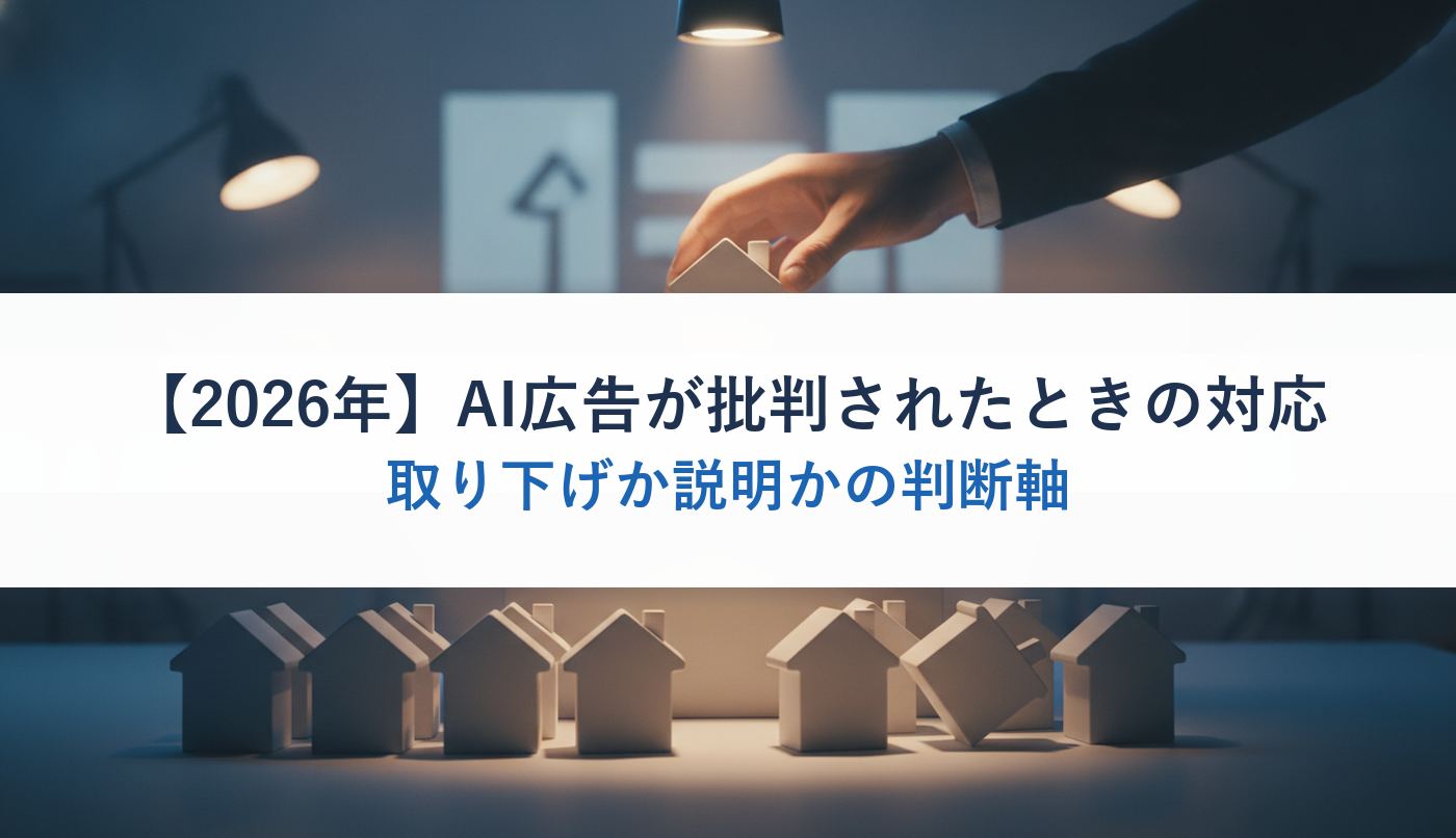 【2026年】AI広告が批判されたときの対応｜取り下げか説明かの判断軸