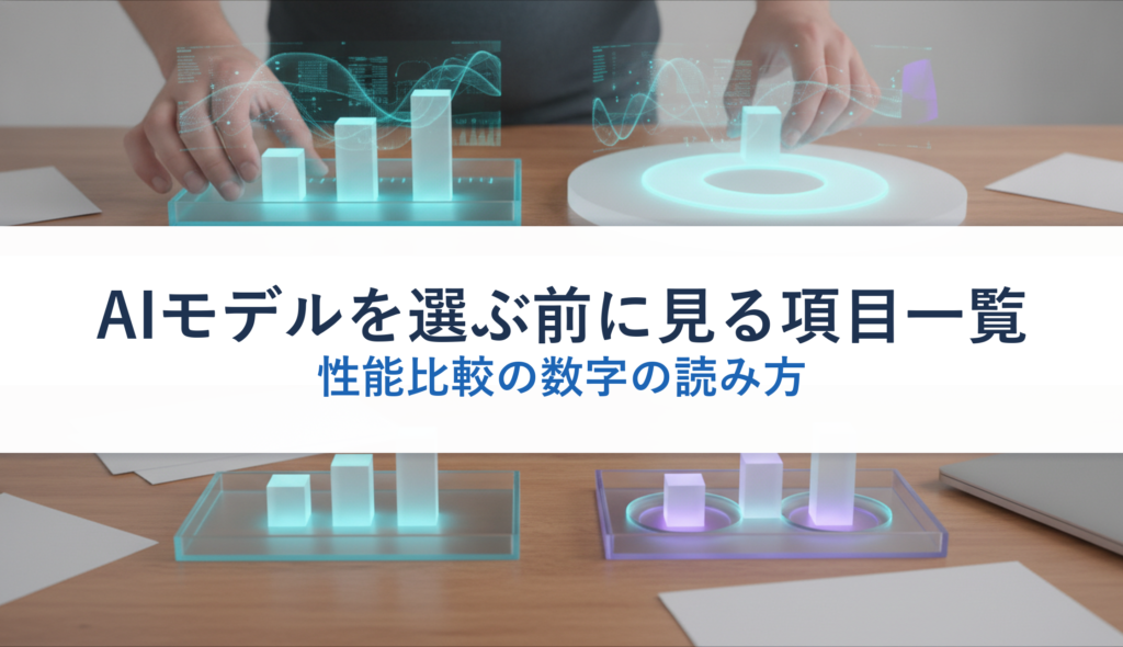AIモデルを選ぶ前に見る項目一覧｜性能比較の数字の読み方