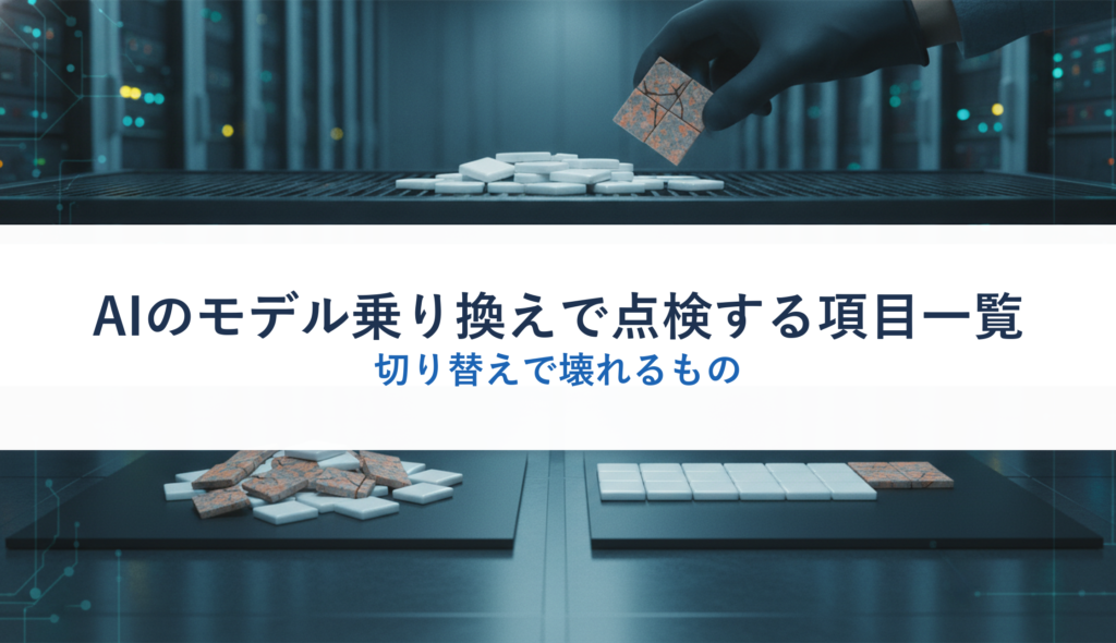 AIのモデル乗り換えで点検する項目一覧｜切り替えで壊れるもの