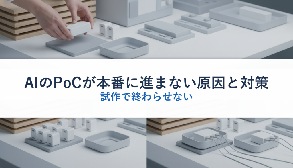 AIのPoCが本番に進まない原因と対策｜試作で終わらせない