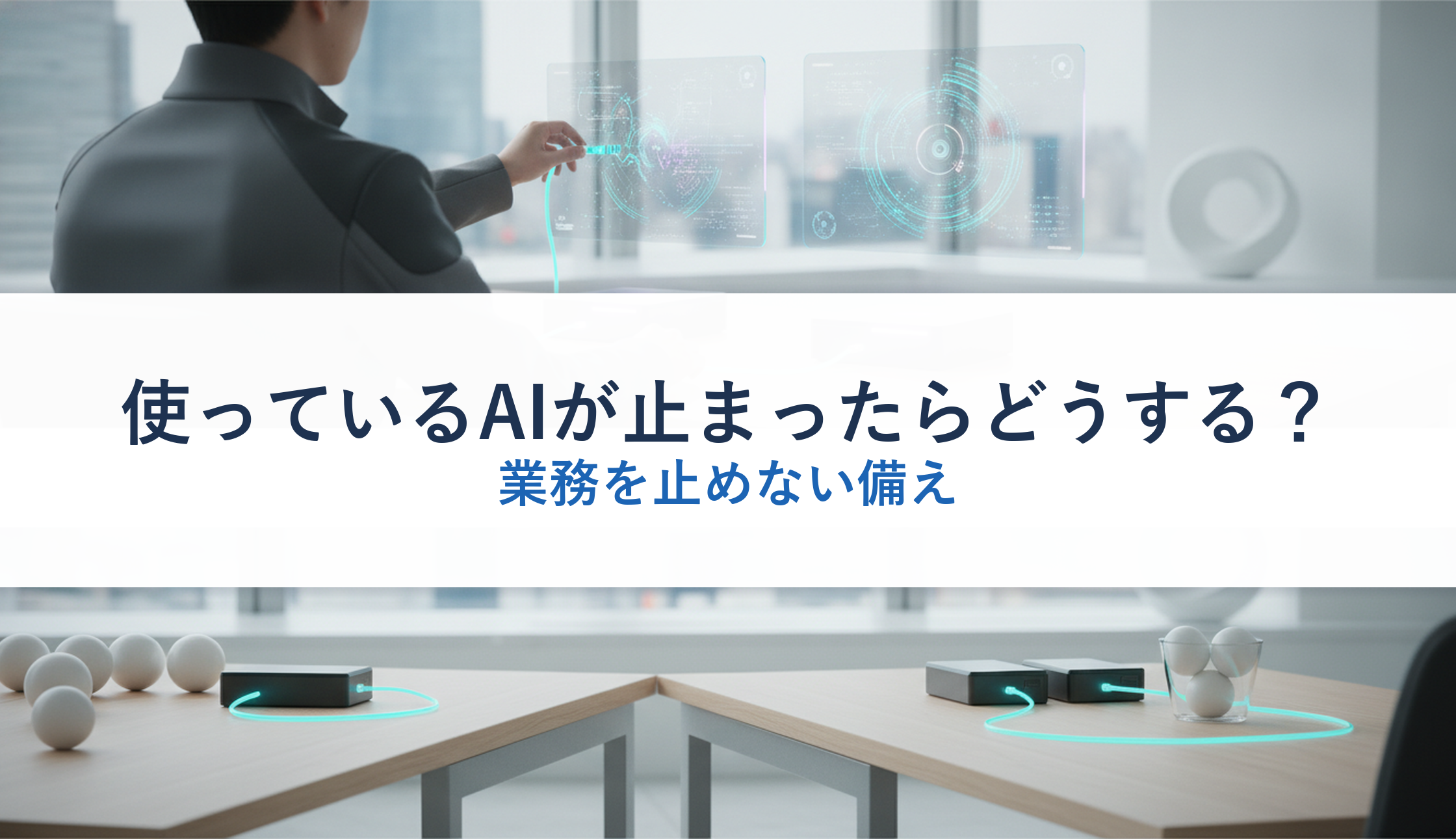 使っているAIが止まったらどうする？｜業務を止めない備え