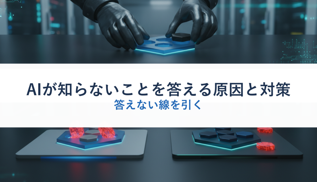 AIが知らないことを答える原因と対策｜答えない線を引く