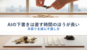 AIの下書きは直す時間のほうが長い｜手戻りを減らす渡し方