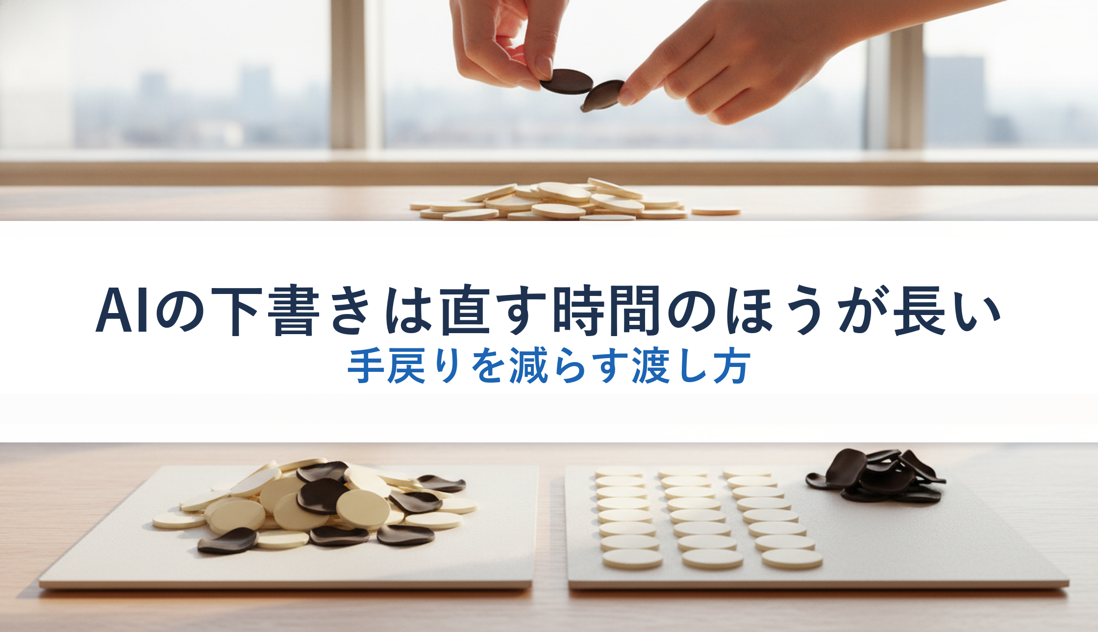 AIの下書きは直す時間のほうが長い｜手戻りを減らす渡し方