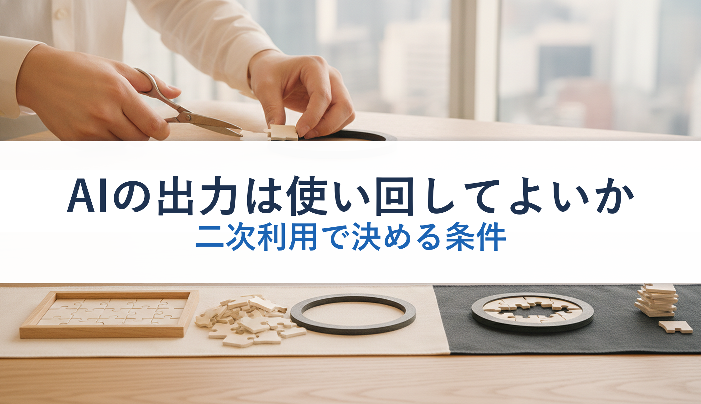 AIの出力は使い回してよいか｜二次利用で決める条件