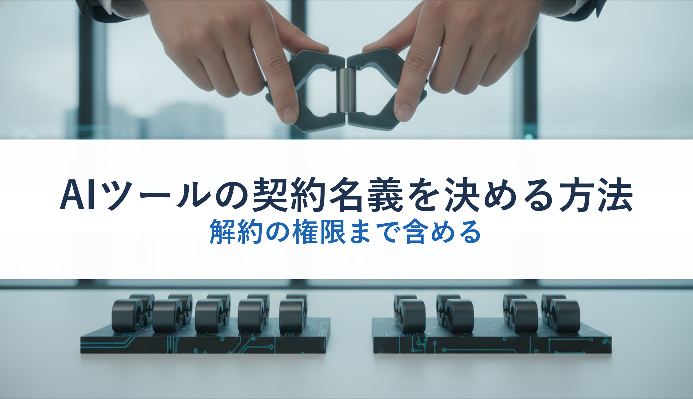 AIツールの契約名義を決める方法|解約の権限まで含める
