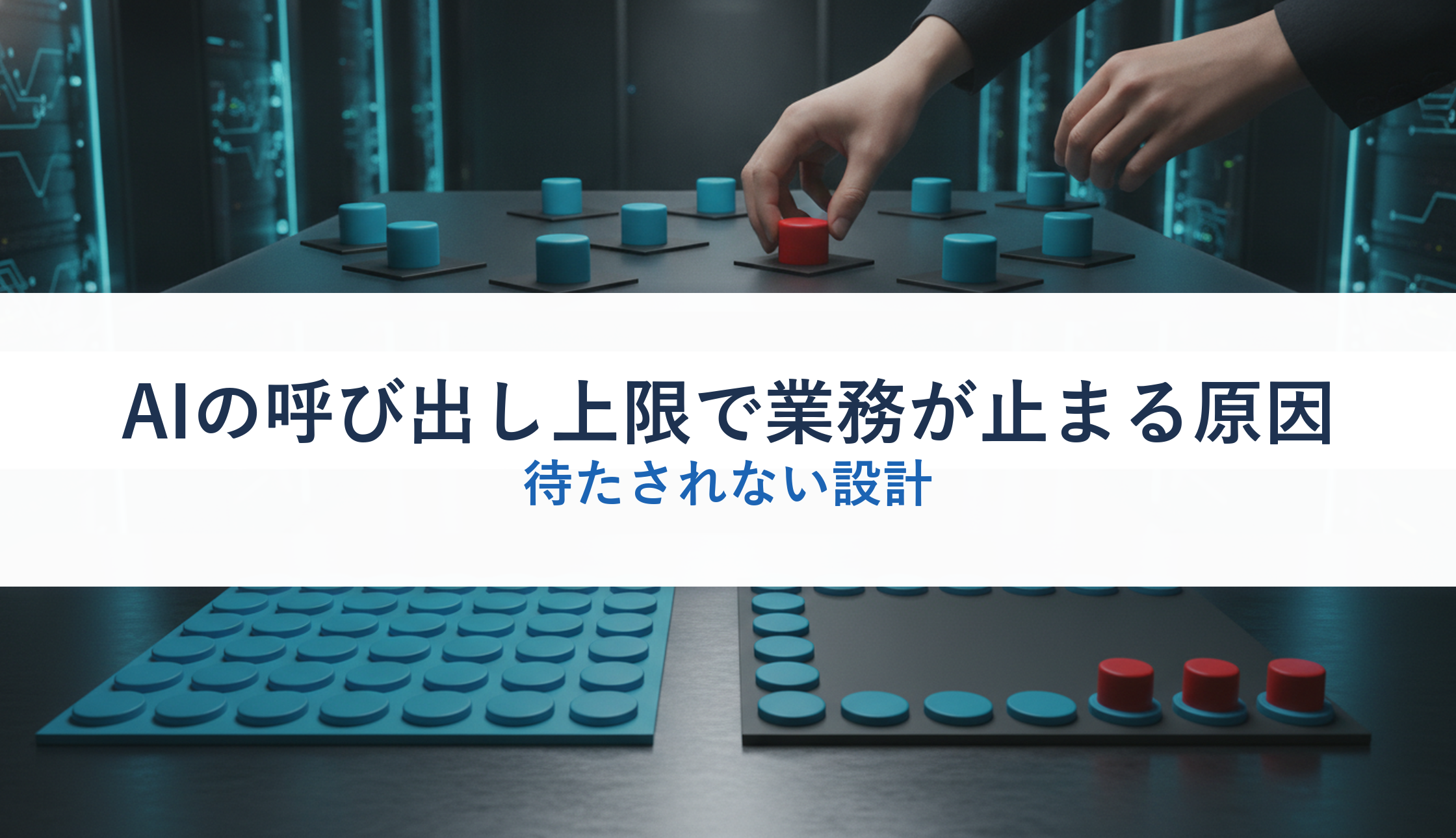 AIの呼び出し上限で業務が止まる原因｜待たされない設計