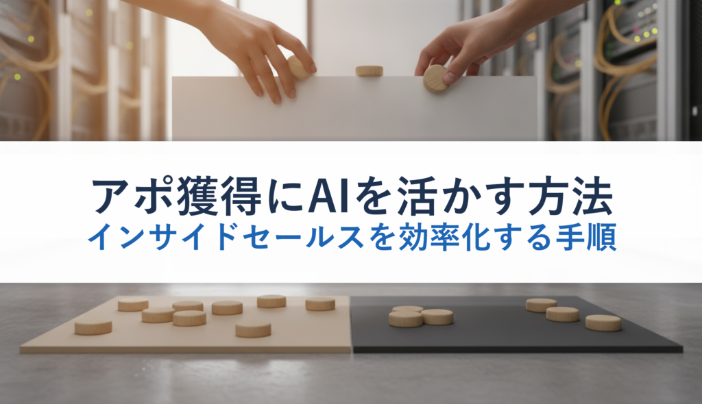 アポ獲得にAIを活かす方法｜インサイドセールスを効率化する手順