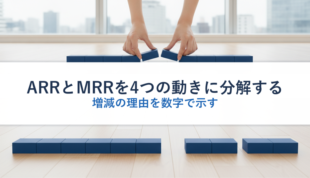 ARRとMRRを4つの動きに分解する｜増減の理由を数字で示す
