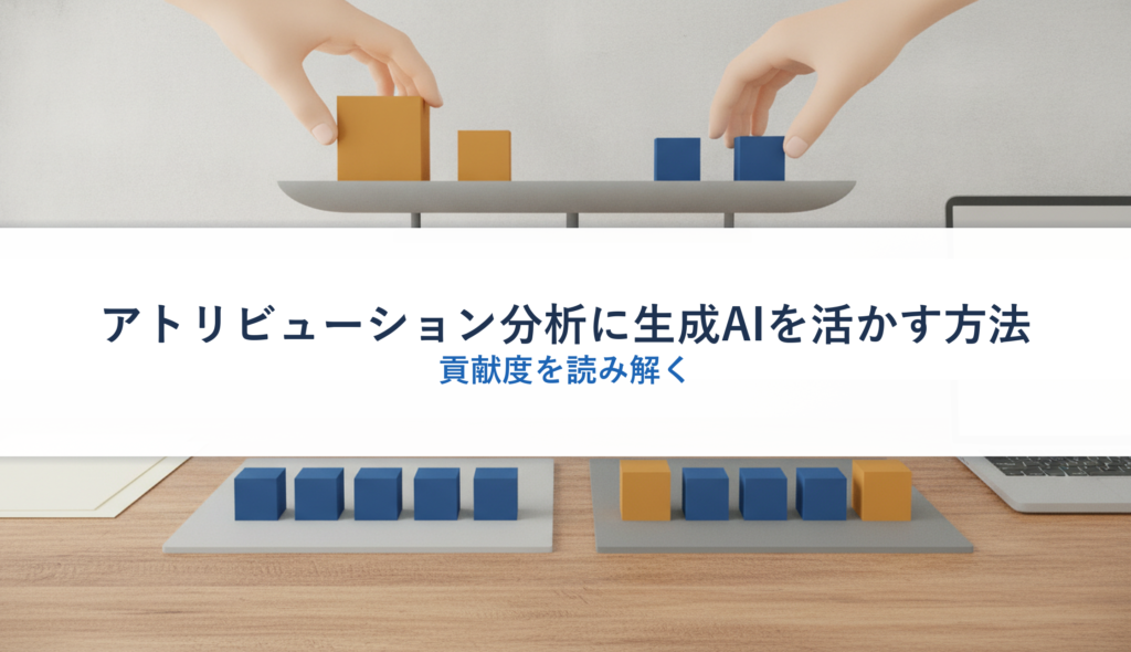 アトリビューション分析に生成AIを活かす方法｜貢献度を読み解く