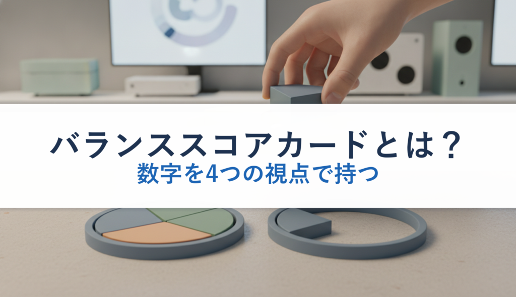バランススコアカードとは？｜数字を4つの視点で持つ