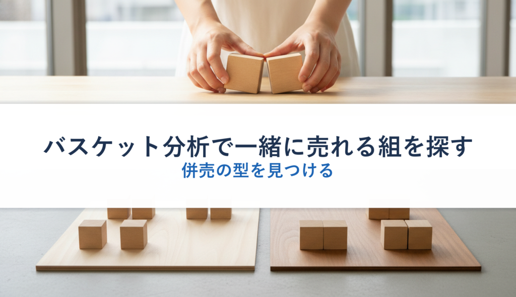 バスケット分析で一緒に売れる組を探す｜併売の型を見つける