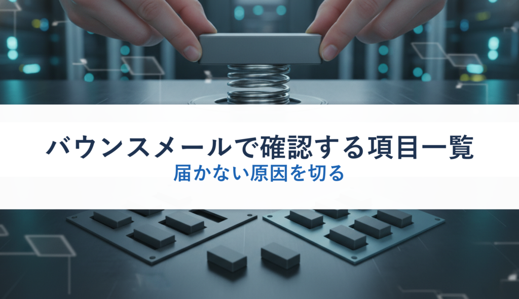 バウンスメールで確認する項目一覧｜届かない原因を切る