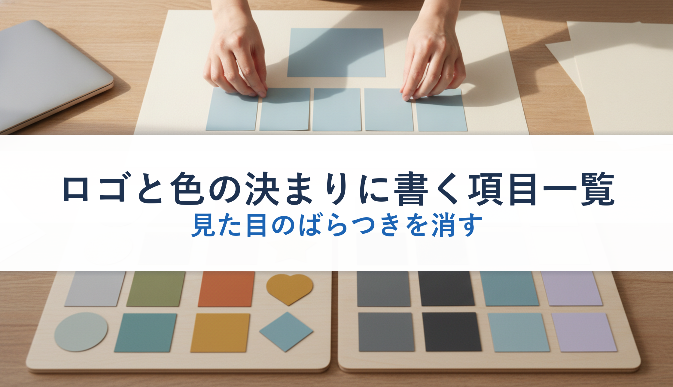 ロゴと色の決まりに書く項目一覧｜見た目のばらつきを消す