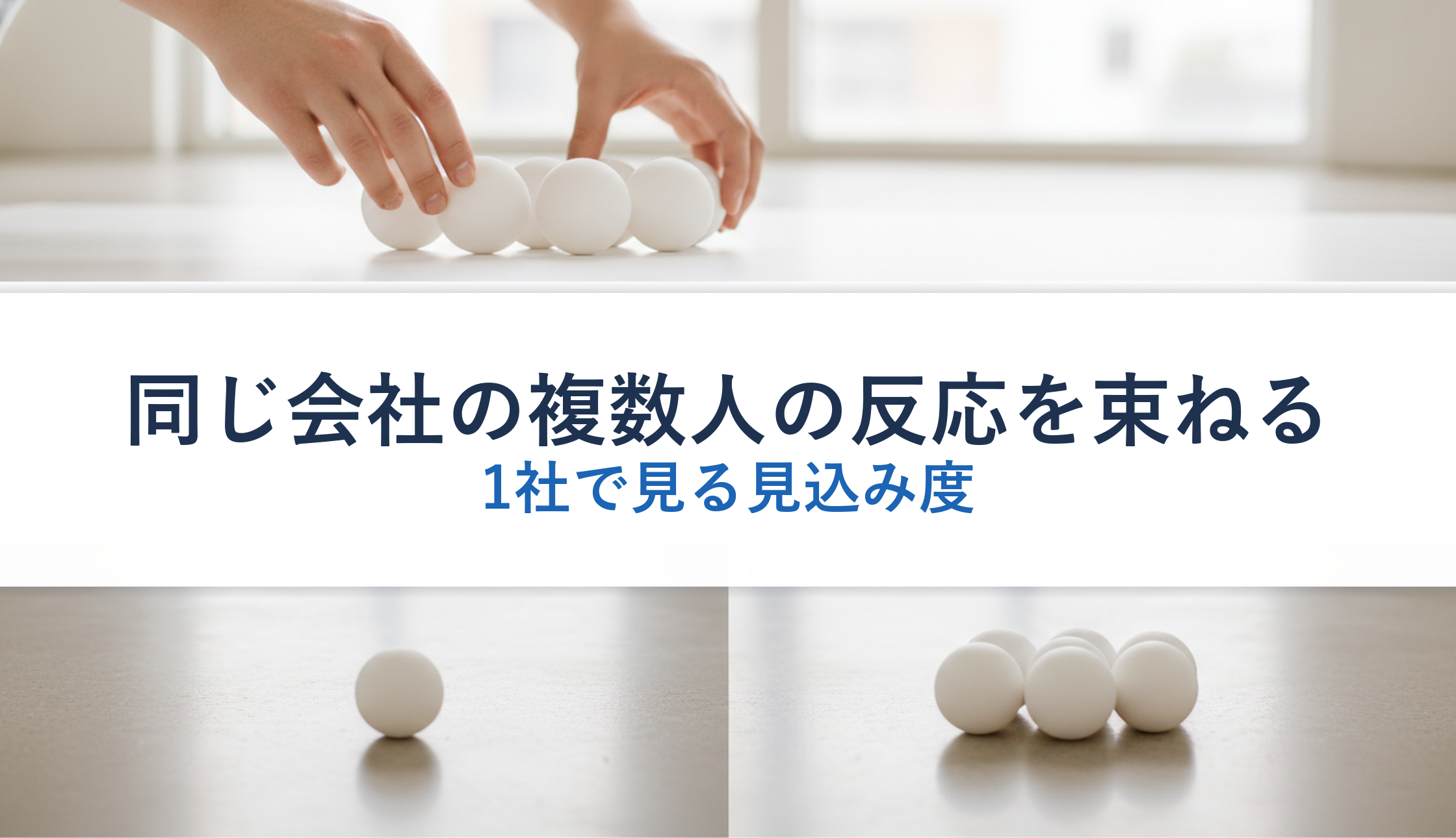 同じ会社の複数人の反応を束ねる｜1社で見る見込み度