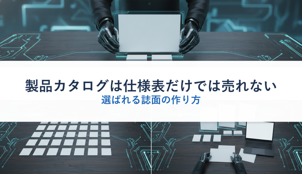 製品カタログは仕様表だけでは売れない｜選ばれる誌面の作り方