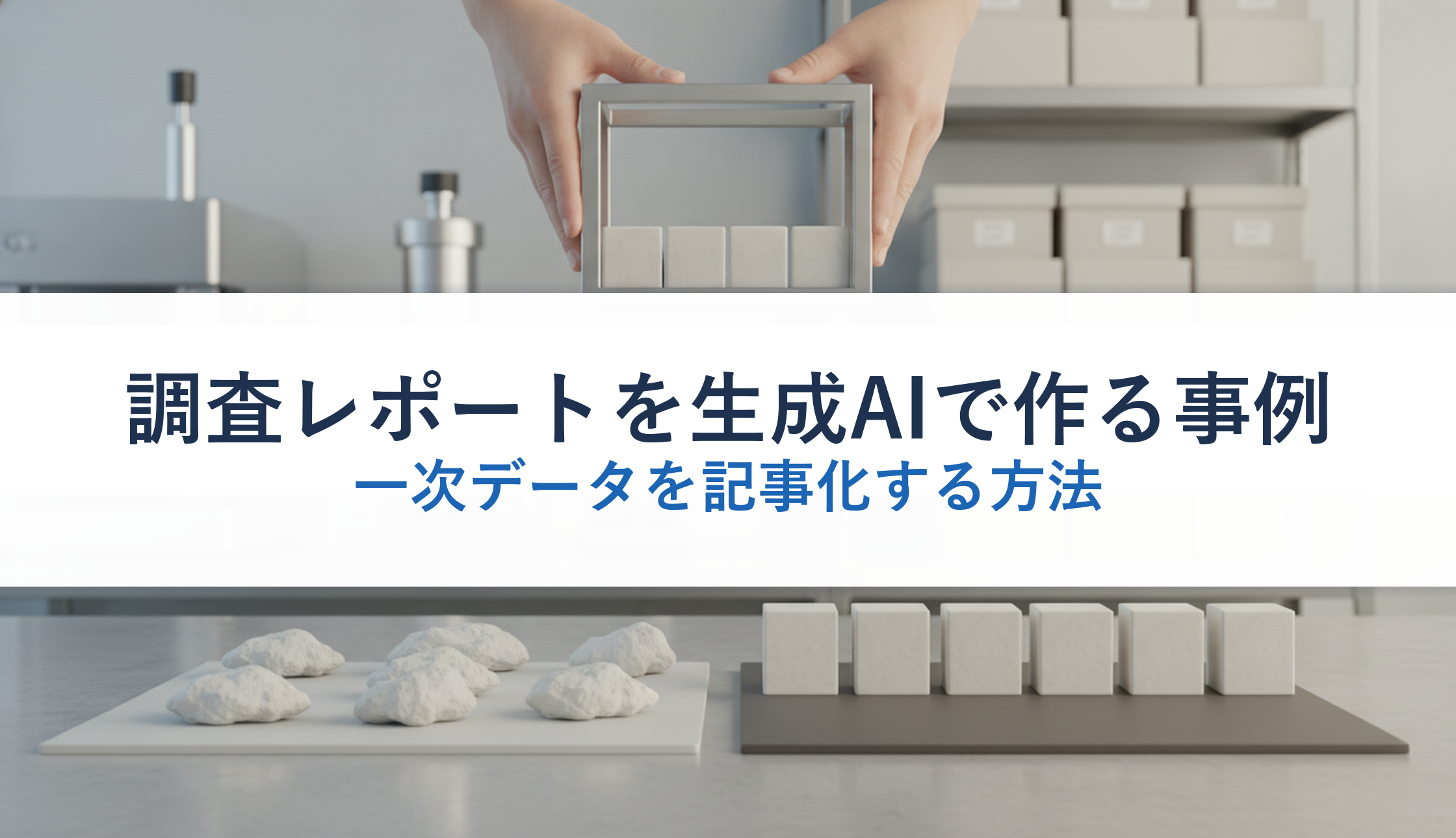 調査レポートを生成AIで作る事例|一次データを記事化する方法