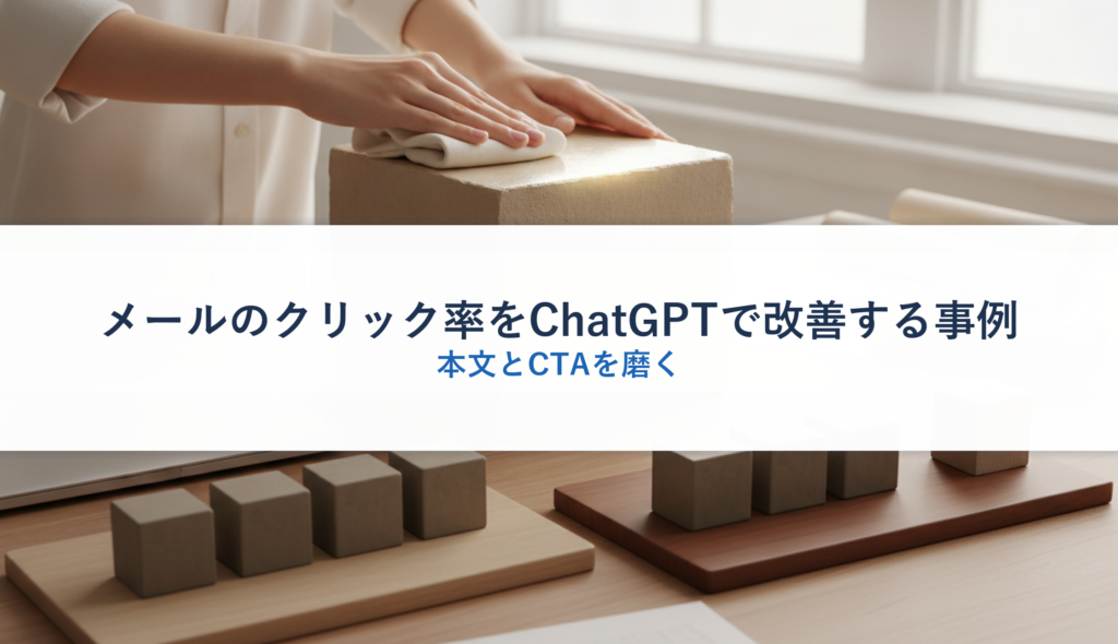 メールのクリック率をChatGPTで改善する事例｜本文とCTAを磨く