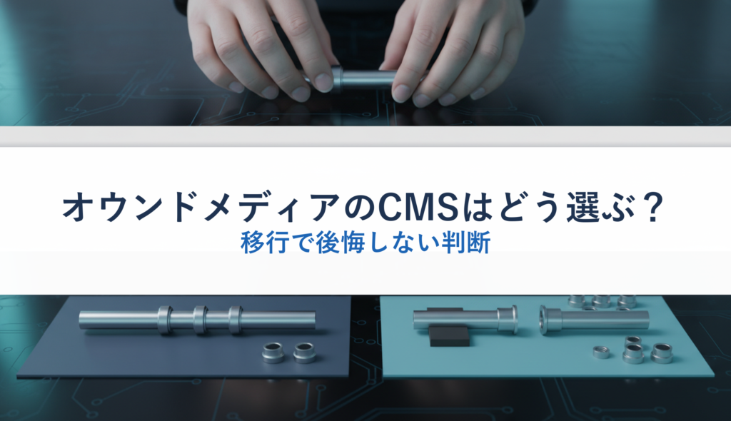オウンドメディアのCMSはどう選ぶ？｜移行で後悔しない判断