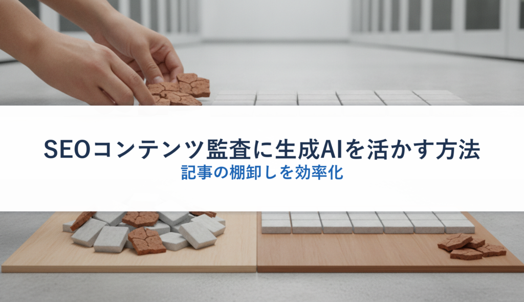 SEOコンテンツ監査に生成AIを活かす方法｜記事の棚卸しを効率化