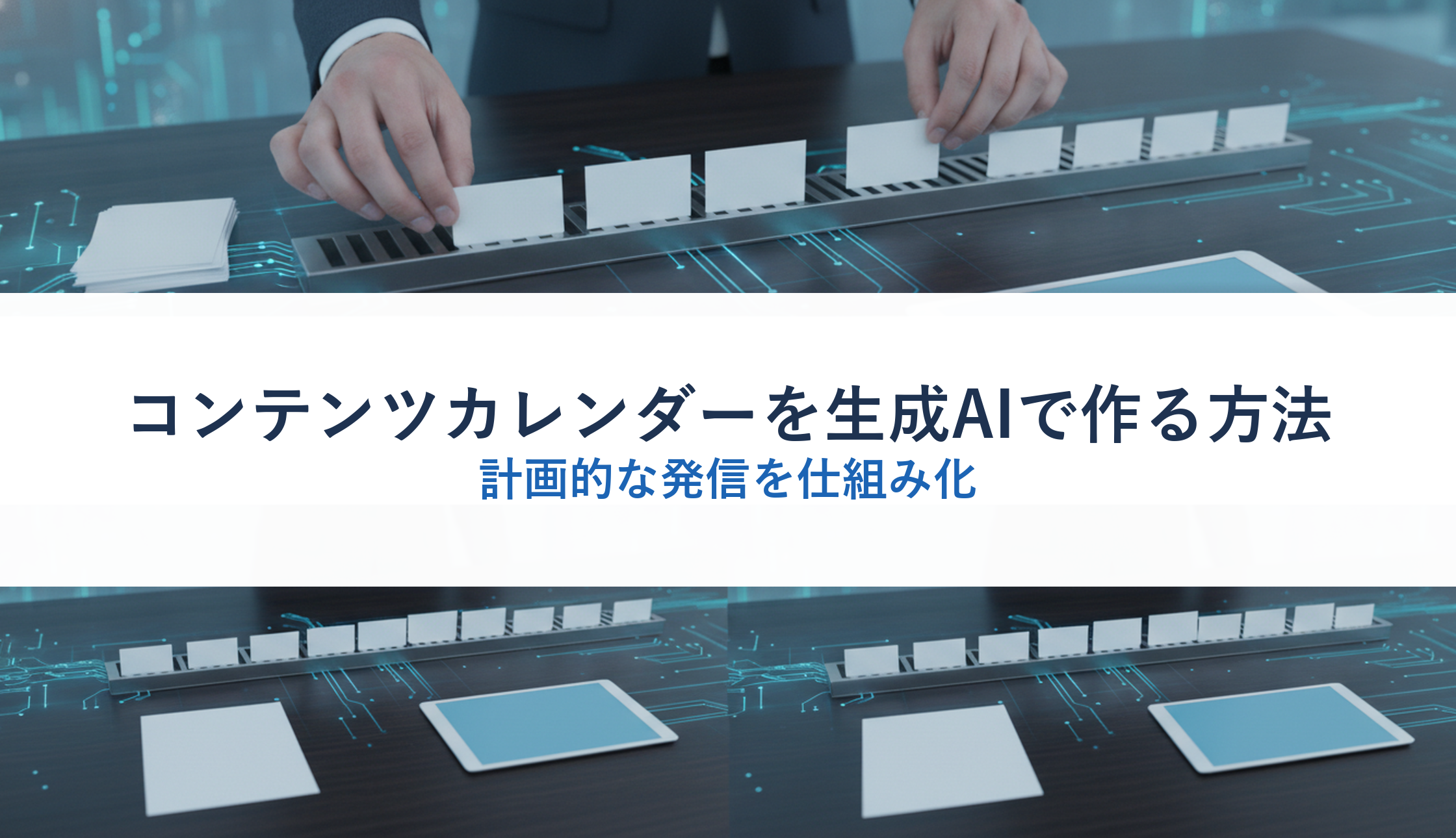 コンテンツカレンダーを生成AIで作る方法｜計画的な発信を仕組み化