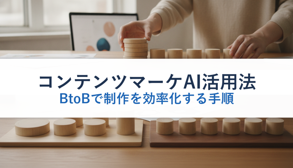 コンテンツマーケAI活用法｜BtoBで制作を効率化する手順
