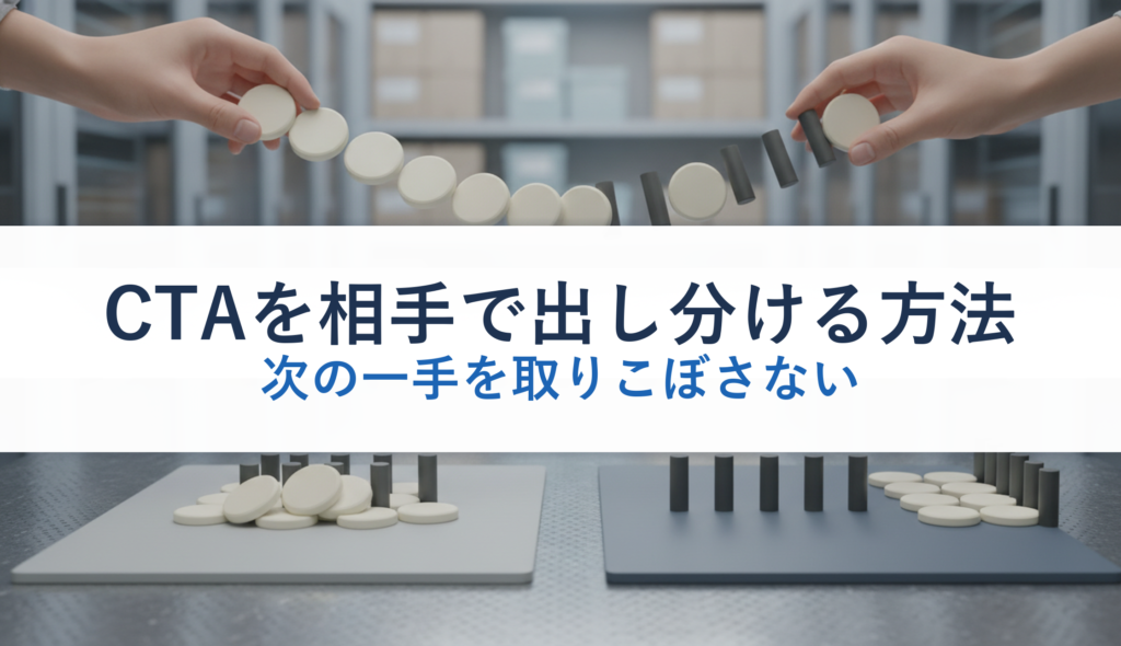 CTAを相手で出し分ける方法｜次の一手を取りこぼさない
