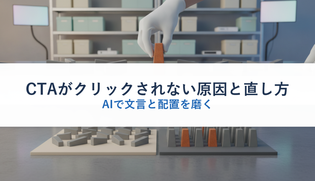 CTAがクリックされない原因と直し方｜AIで文言と配置を磨く