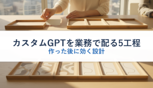 カスタムGPTを業務で配る5工程｜作った後に効く設計