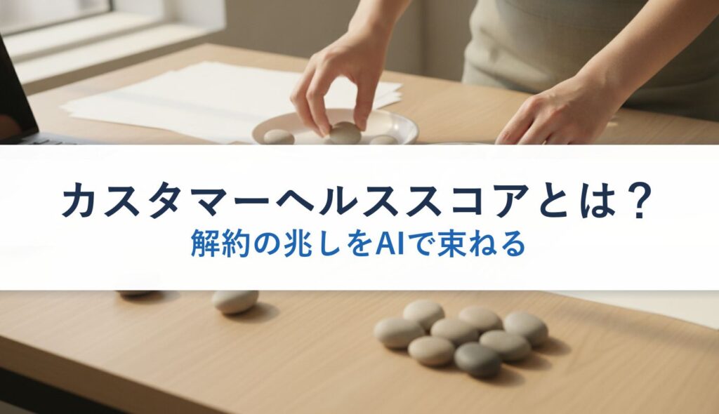 カスタマーヘルススコアとは？｜解約の兆しをAIで束ねる