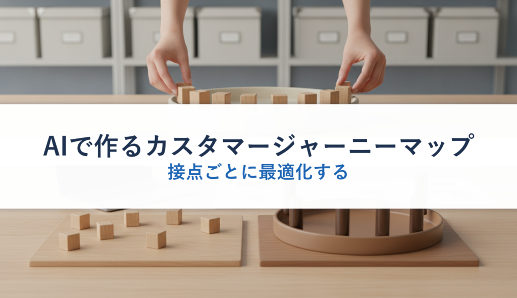 AIで作るカスタマージャーニーマップ｜接点ごとに最適化する