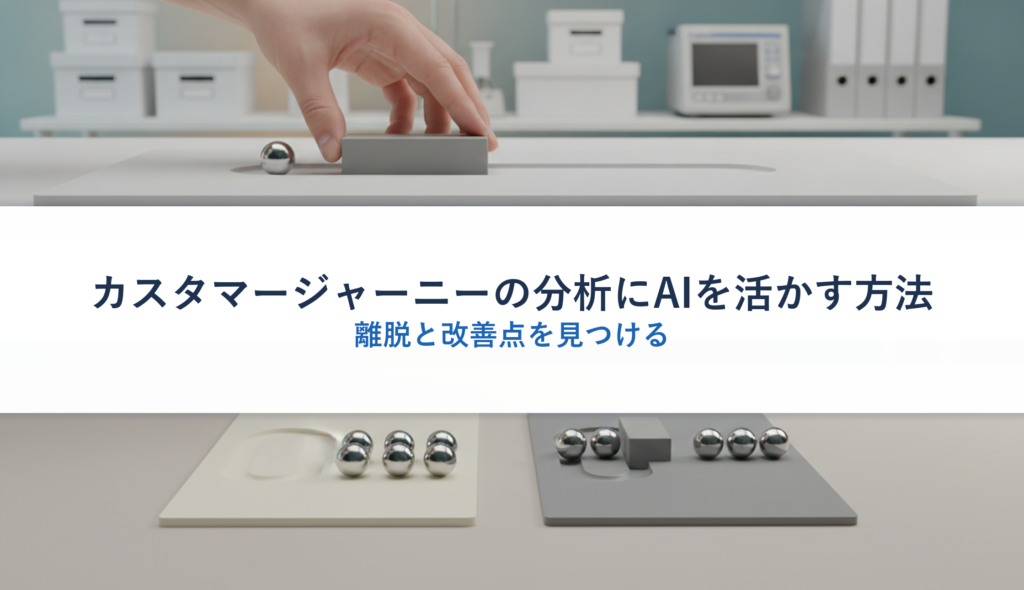 カスタマージャーニーの分析にAIを活かす方法｜離脱と改善点を見つける