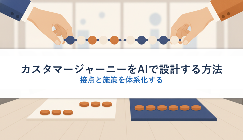 カスタマージャーニーをAIで設計する方法｜接点と施策を体系化する