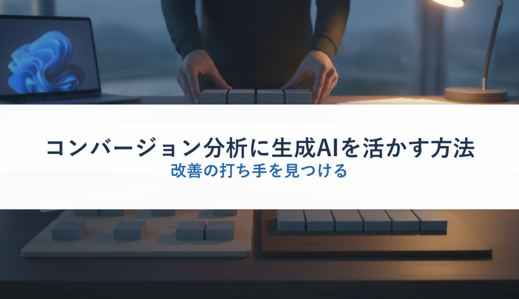 コンバージョン分析に生成AIを活かす方法｜改善の打ち手を見つける