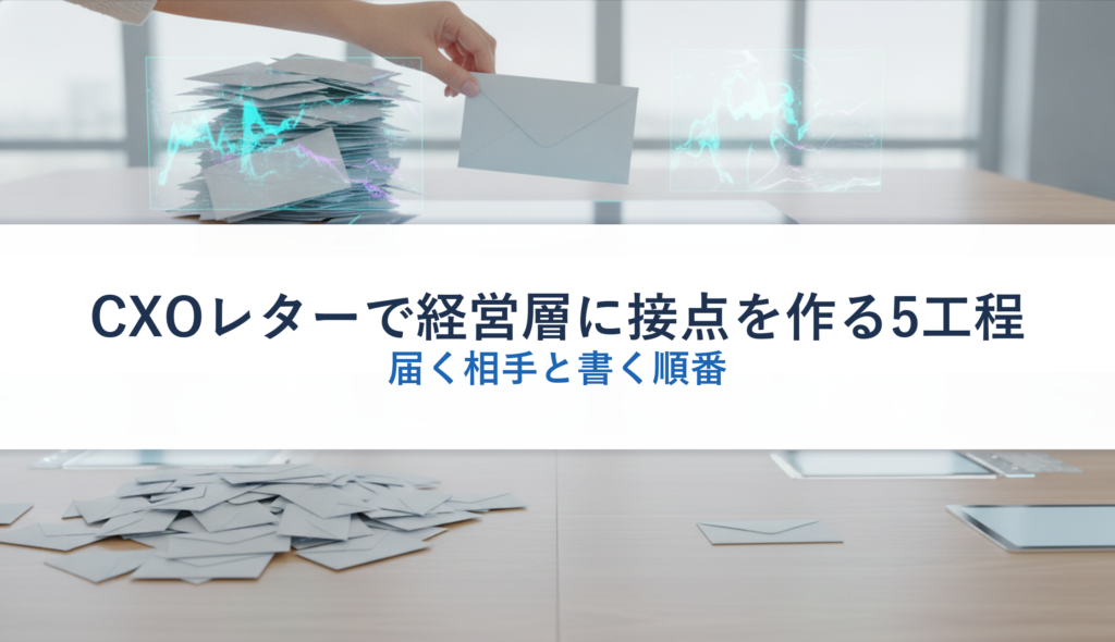 CXOレターで経営層に接点を作る5工程｜届く相手と書く順番