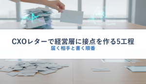 CXOレターで経営層に接点を作る5工程｜届く相手と書く順番