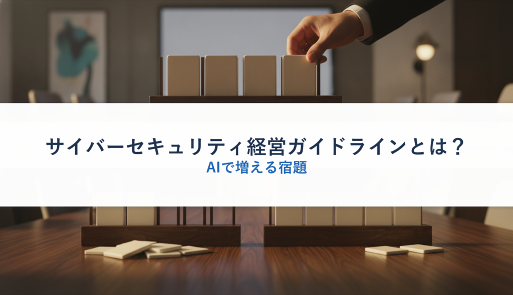 サイバーセキュリティ経営ガイドラインとは？｜AIで増える宿題