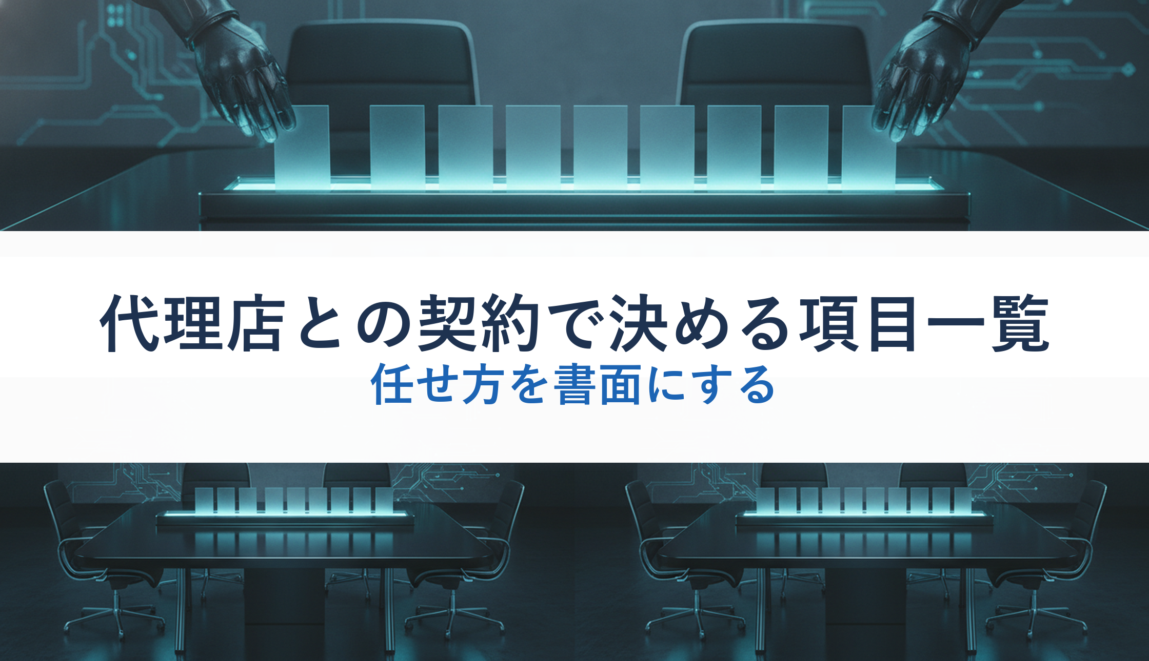 代理店との契約で決める項目一覧｜任せ方を書面にする