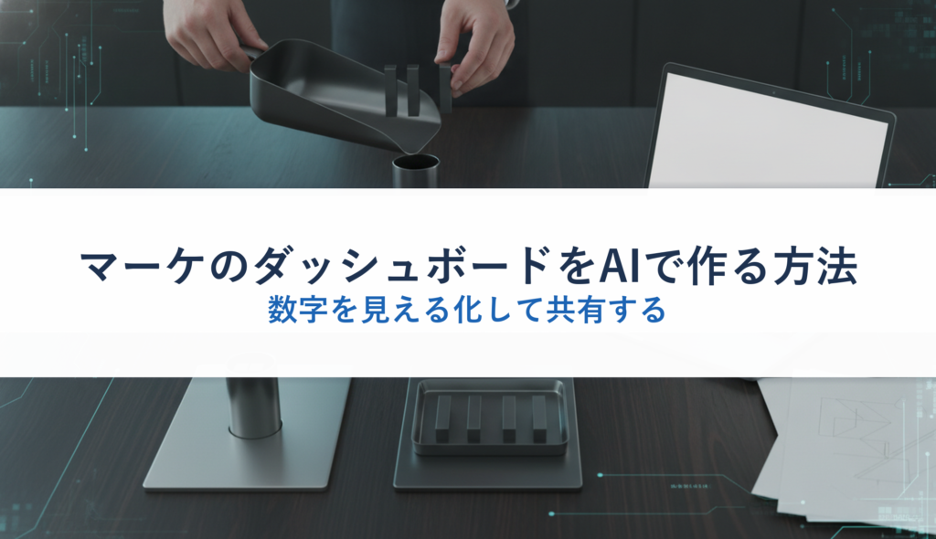 マーケのダッシュボードをAIで作る方法｜数字を見える化して共有する