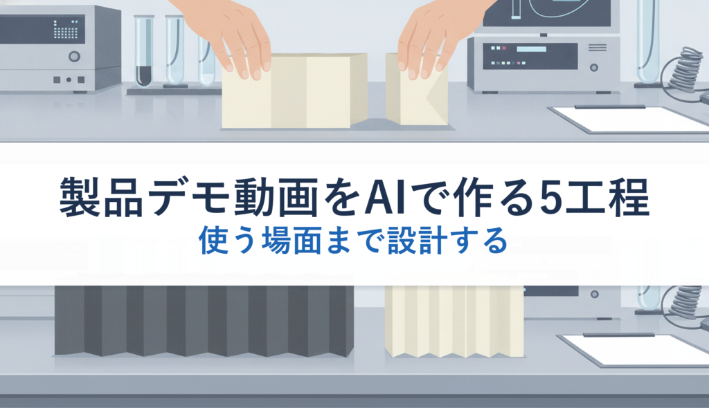 製品デモ動画をAIで作る5工程｜使う場面まで設計する