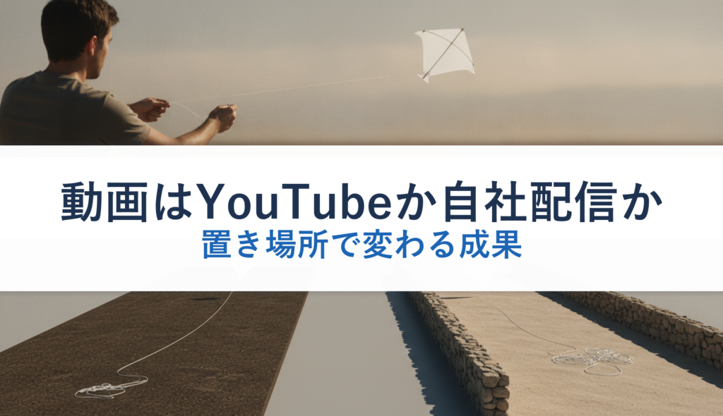 動画はYouTubeか自社配信か｜置き場所で変わる成果