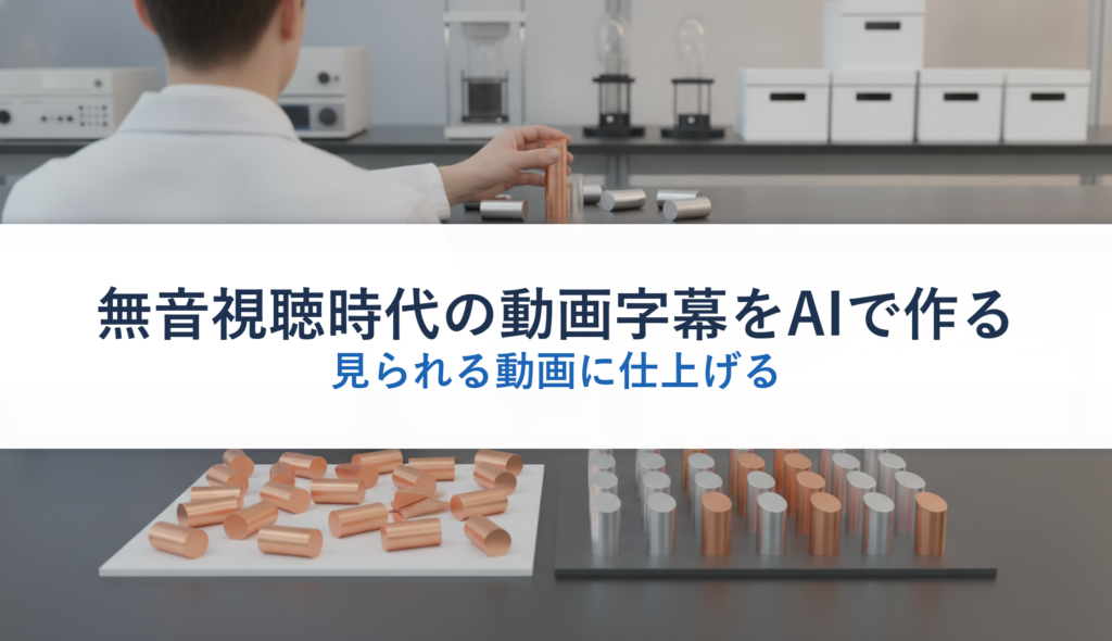 無音視聴時代の動画字幕をAIで作る｜見られる動画に仕上げる